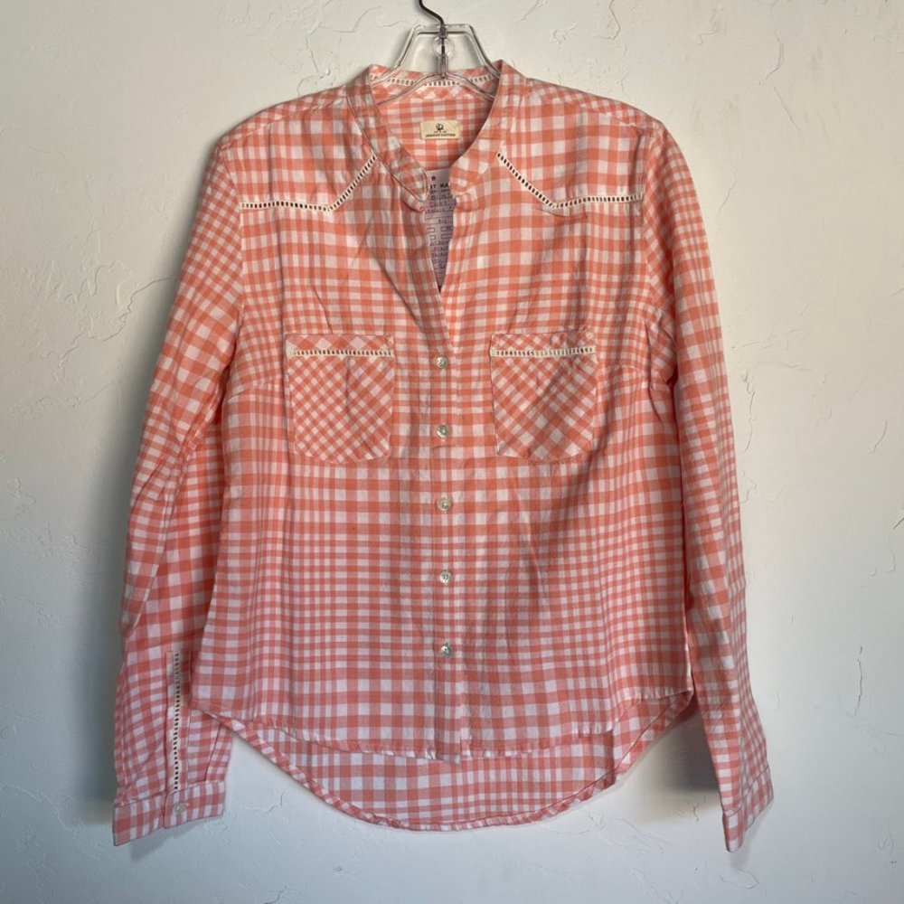 Johnny Cotton | NWT Pink Gingham Checkered Shirt - Picture 6 of 8